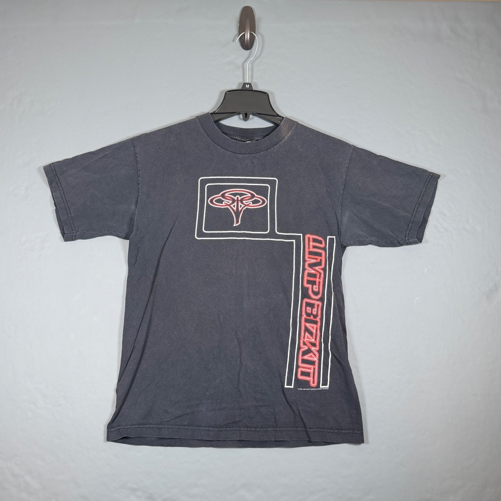 Vintage 1999 Limp Bizkit Limptropolis Tour Shirt Medium Giant Tag Black